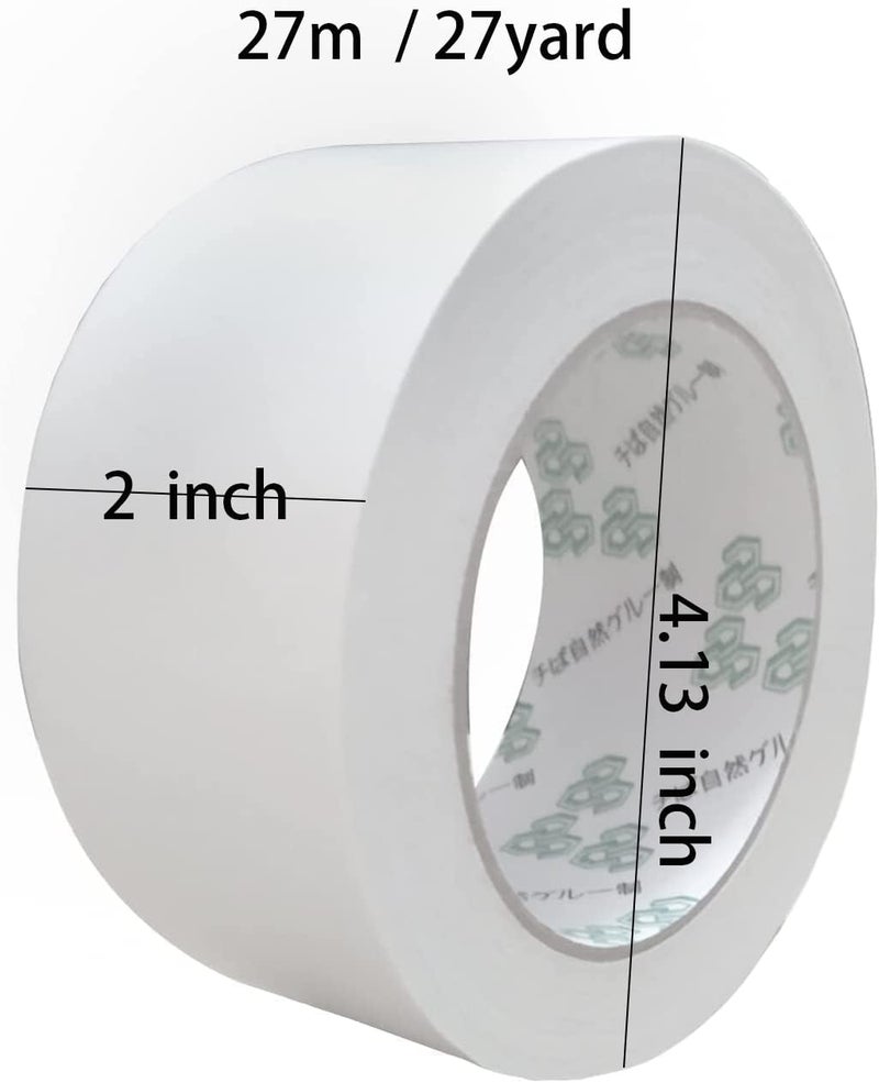 Xwejek 2inch X27yard Double Sided Golf Grip Tape,Grip Strip Tape Roll for Clubs Wood Iron Wedge Putter,Golf Grip Kits for Regripping Golf Clubs,Easy to Peel & Cut - Image 2